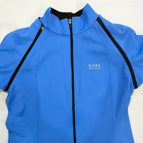 GORE Windstopper Cycling Jacket XL Zip Off Sleeves Softshell Convertible - Picture 3 of 11